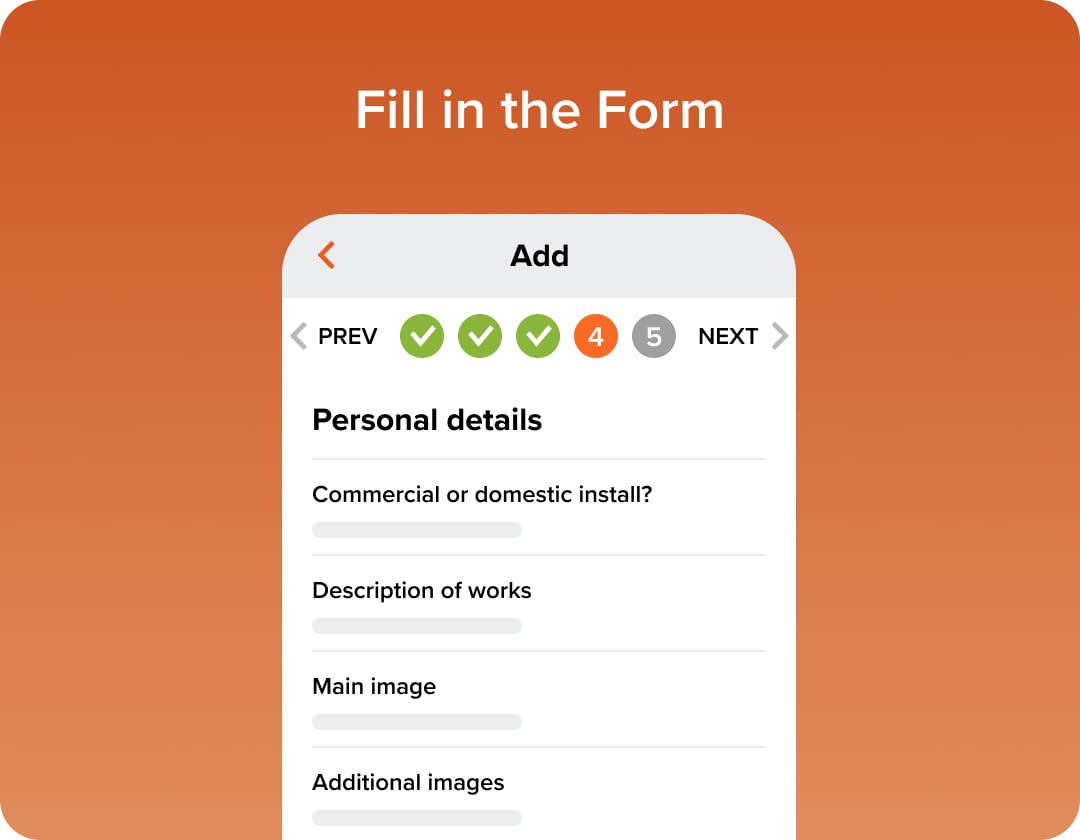 Convert Form 1 fill in a form