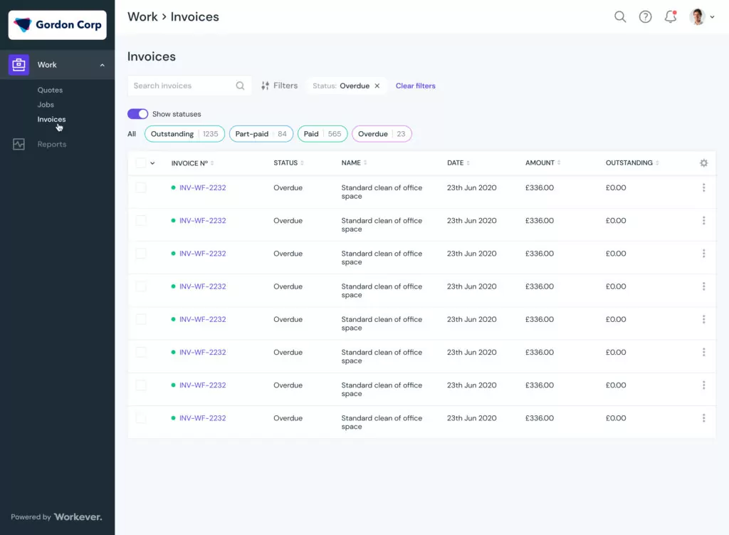 Invoicing & Payments Software Workever