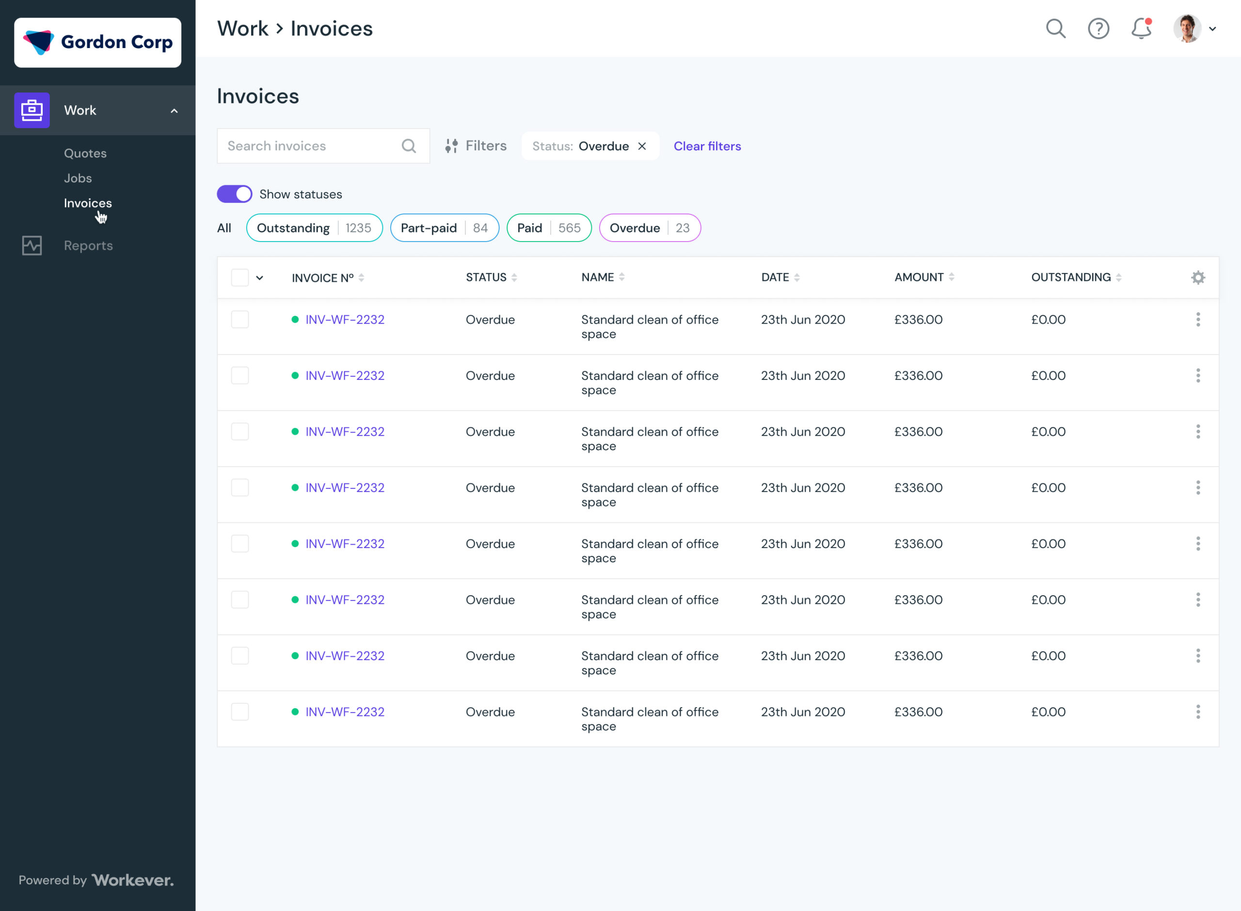 Invoicing & Payments Software Workever