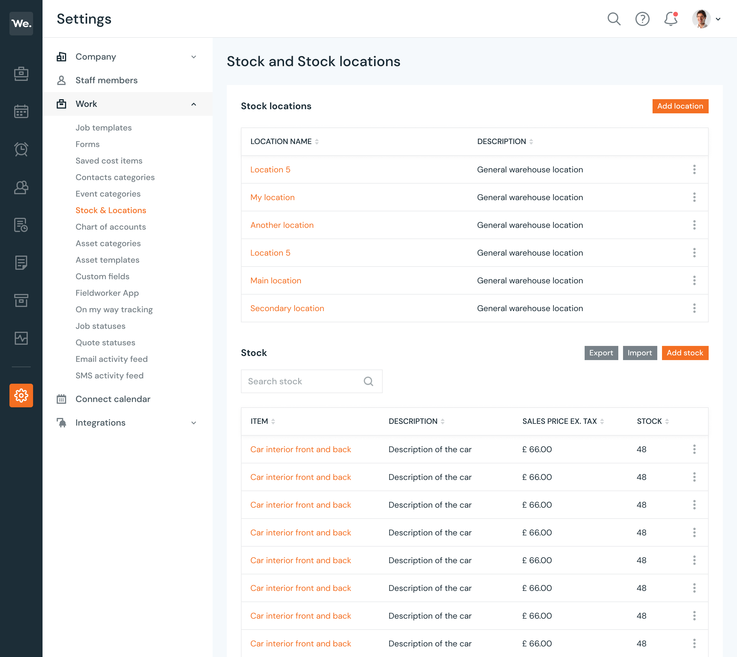 Inventory & Stock Management Workever