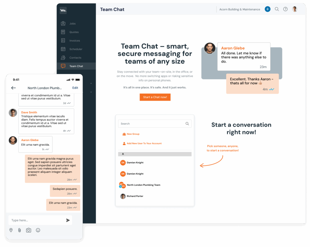 Live chat for teams Workever Live chat for teams Workever